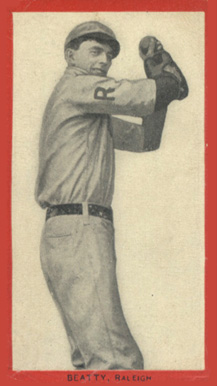 1910 Old Mill Series 7 (E. Carolina League) Beatty # Baseball Card