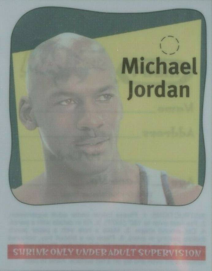 1996 Kraft Space Jam Stickers Michael Jordan #MJ Basketball Card