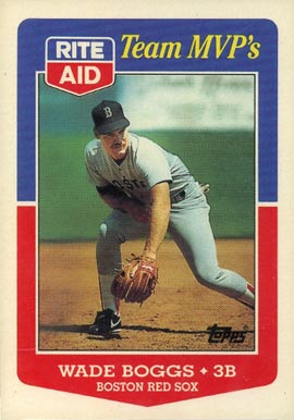 1988 Rite Aid Wade Boggs #14 Baseball Card