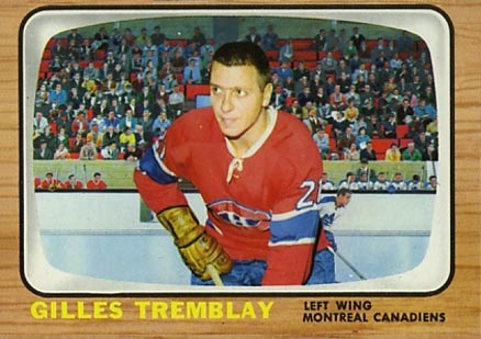 1966 Topps USA Test Gilles Tremblay #4 Hockey Card