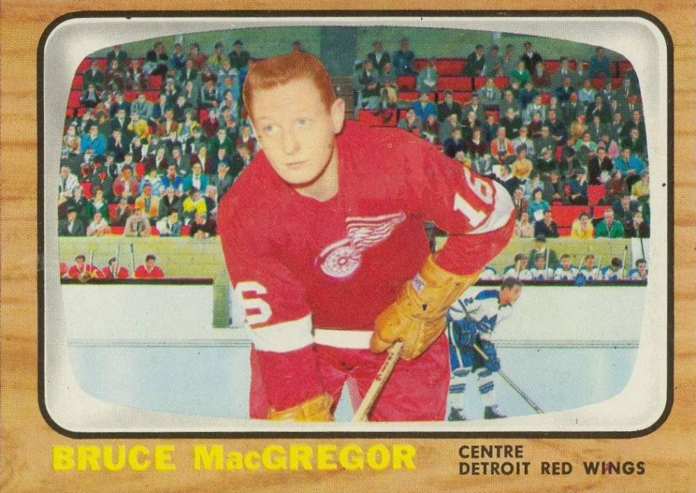 1966 Topps USA Test Bruce MacGregor #56 Hockey Card