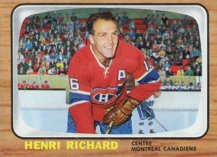1966 Topps USA Test Henri Richard #8 Hockey Card