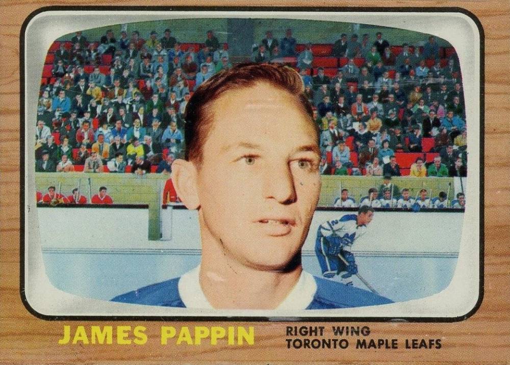 1966 Topps USA Test Jim Pappin #49 Hockey Card