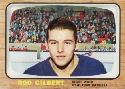 1966 Topps USA Test Rod Gilbert #26 Hockey Card