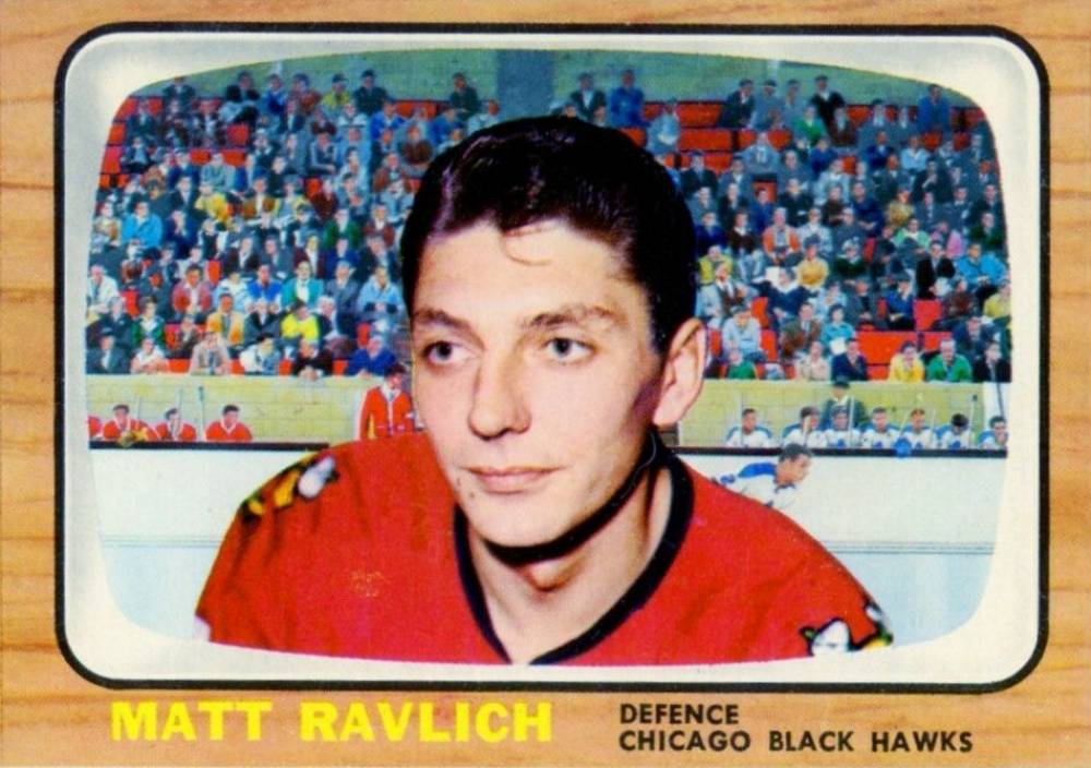 1966 Topps USA Test Matt Ravlich #58 Hockey Card