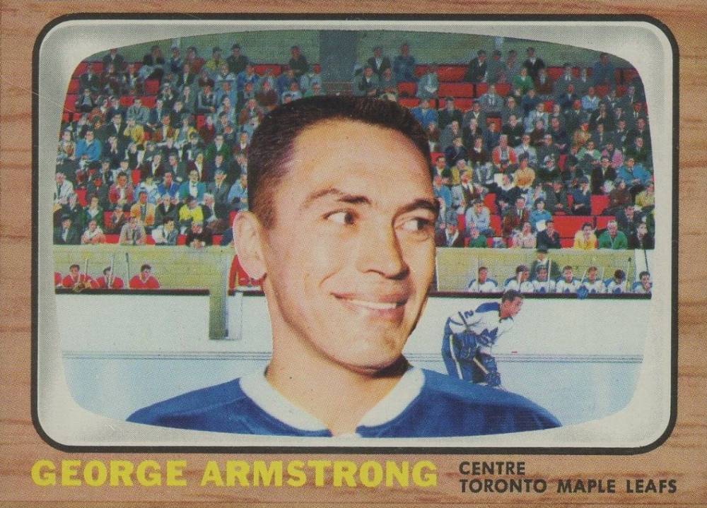 1966 Topps USA Test George Armstrong #17 Hockey Card