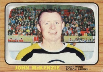 1966 Topps USA Test John McKenzie #66 Hockey Card