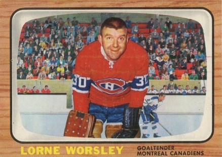 1966 Topps USA Test Lorne Worsley #2 Hockey Card
