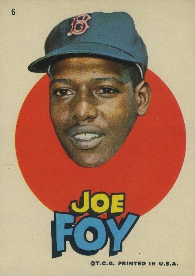 1967 Topps Red Sox Stickers Joe Foy #6 Baseball Card