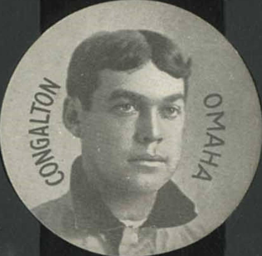 1912 Colgan's Chips Tin Tops Congalton Omaha # Baseball Card