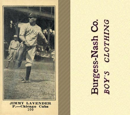 1916 Burgess-Nash Jimmy Lavender #100 Baseball Card