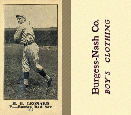 1916 Burgess-Nash Co. H. B. Leonard #102 Baseball Card