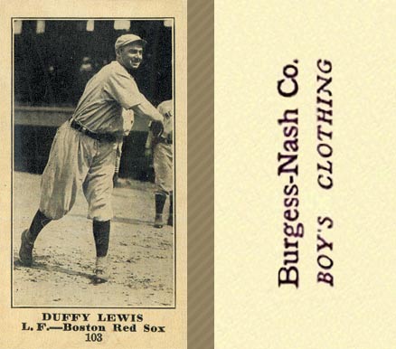 1916 Burgess-Nash Co. Duffy Lewis #103 Baseball Card
