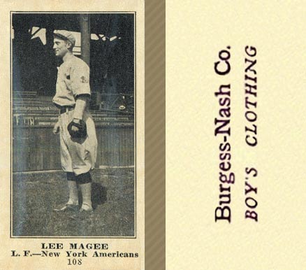 1916 Burgess-Nash Co. Lee Magee #108 Baseball Card