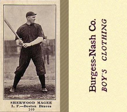 1916 Burgess-Nash Co. Sherwood Magee #109 Baseball Card