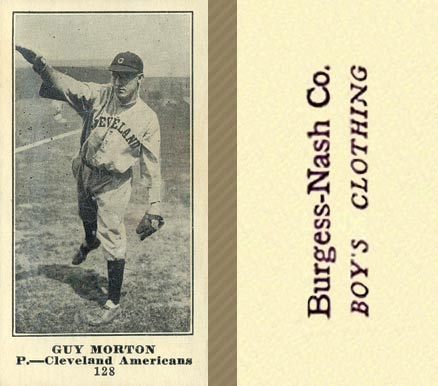 1916 Burgess-Nash Co. Guy Morton #128 Baseball Card