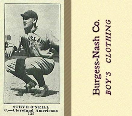 1916 Burgess-Nash Co. Steve O'Neill #135 Baseball Card