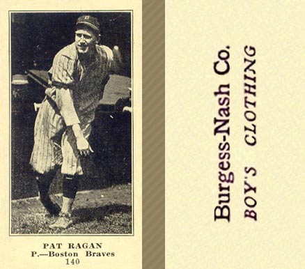 1916 Burgess-Nash Co. Pat Ragan #140 Baseball Card