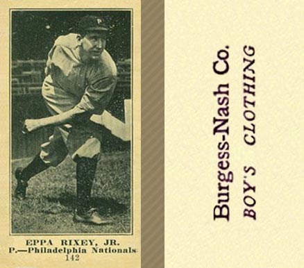 1916 Burgess-Nash Eppa Rixey #142 Baseball Card