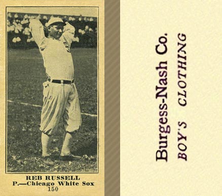 1916 Burgess-Nash Co. Reb Russell #150 Baseball Card