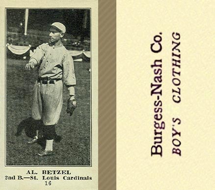 1916 Burgess-Nash Co. Al Betzel #16 Baseball Card