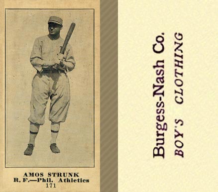 1916 Burgess-Nash Co. Amos Strunk #171 Baseball Card