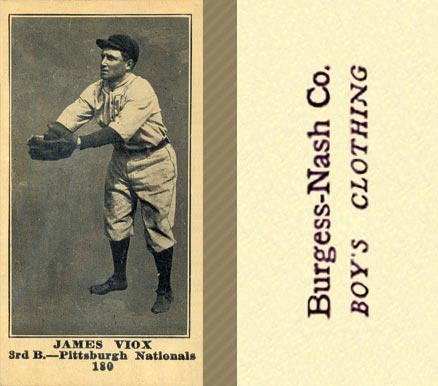 1916 Burgess-Nash Co. James Viox #180 Baseball Card