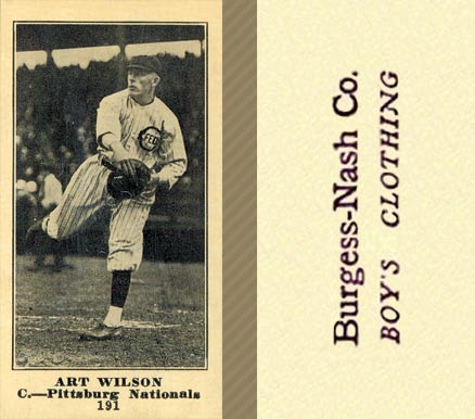 1916 Burgess-Nash Co. Art Wilson #191 Baseball Card