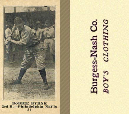 1916 Burgess-Nash Co. Bobbie Byrne #24 Baseball Card