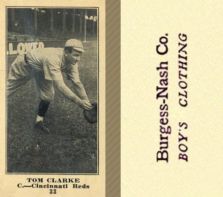 1916 Burgess-Nash Co. Tom Clarke #33 Baseball Card