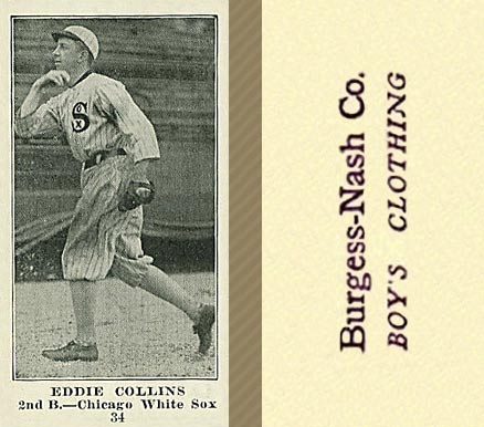 1916 Burgess-Nash Co. Eddie Collins #34 Baseball Card