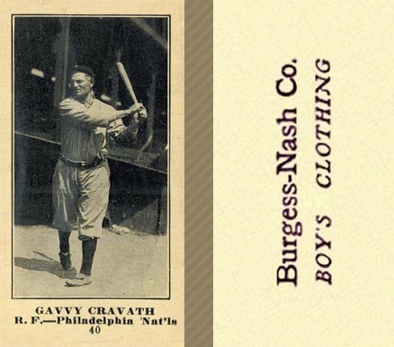 1916 Burgess-Nash Gavvy Cravath #40 Baseball Card