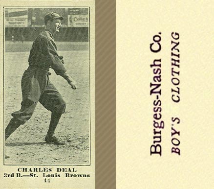 1916 Burgess-Nash Co. Charles Deal #44 Baseball Card