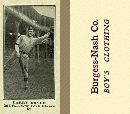 1916 Burgess-Nash Co. Larry Doyle #51 Baseball Card