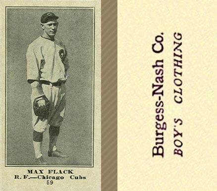 1916 Burgess-Nash Co. Max Flack #59 Baseball Card