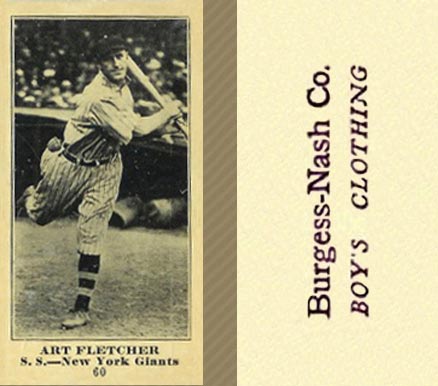 1916 Burgess-Nash Co. Art Fletcher #60 Baseball Card