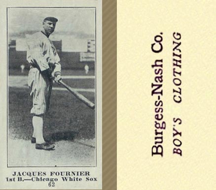 1916 Burgess-Nash Co. Jacques Fournier #62 Baseball Card