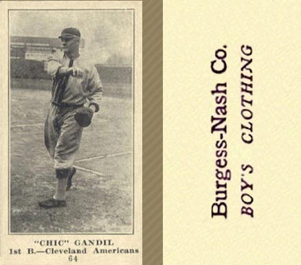 1916 Burgess-Nash Co. Chick Gandil #64 Baseball Card