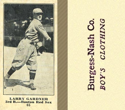 1916 Burgess-Nash Co. Larry Gardner #65 Baseball Card