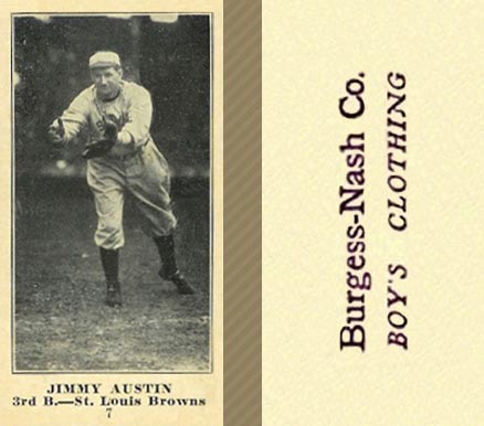1916 Burgess-Nash Co. Jimmy Austin #7 Baseball Card