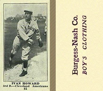 1916 Burgess-Nash Co. Ivan Howard #85 Baseball Card