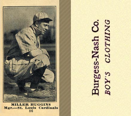 1916 Burgess-Nash Co. Miller Huggins #86 Baseball Card