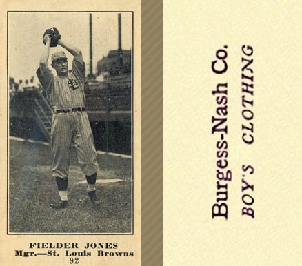 1916 Burgess-Nash Co. Fielder Jones #92 Baseball Card