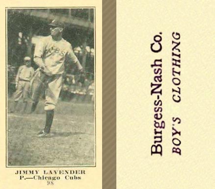 1916 Burgess-Nash Co. Jack Lapp #98 Baseball Card