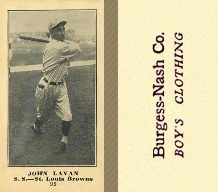 1916 Burgess-Nash Co. John Lavan #99 Baseball Card