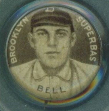 1910 Sweet Caporal Pins Bell, Brooklyn Superbas # Baseball Card