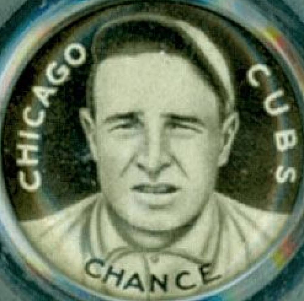 1910 Sweet Caporal Pins Chance, Chicago Cubs # Baseball Card