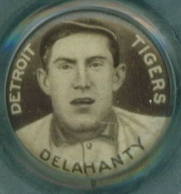1910 Sweet Caporal Pins Jim Delahanty # Baseball Card