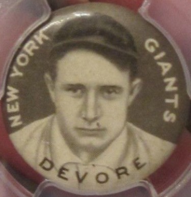 1910 Sweet Caporal Pins Josh Devore # Baseball Card