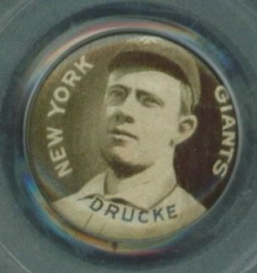 1910 Sweet Caporal Pins Louis Drucke # Baseball Card